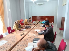 Rapat Kordinasi Bersama Dewan Pengawas, Bagian Perekonomian Pemkot Solok, Direktur beserta seluruh Kabag dilingkungan PDAM Kota Solok