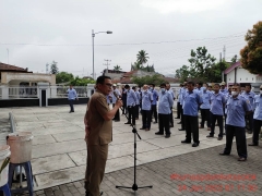 Bismillah Apel pagi PDAM Kota Solok.  Senin, 24 Januari 2022. Pembina Apel Dewan Pengawas PDAM Kota Solok Bapak Jeprizal. SPt. MT Dan juga di hadiri Seketaris Dewan Pengawas Ibuk Milda Nurniati, Spd. 