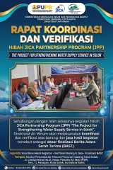 Rapat Koordinasi dan Verifikasi Hibah JICA Partnership Program (JPP) 